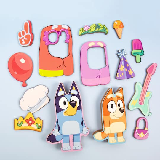 Bluey Magnetic Wooden Playhouse Set